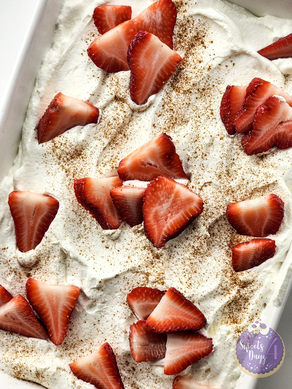 Tres Leches Cake on White