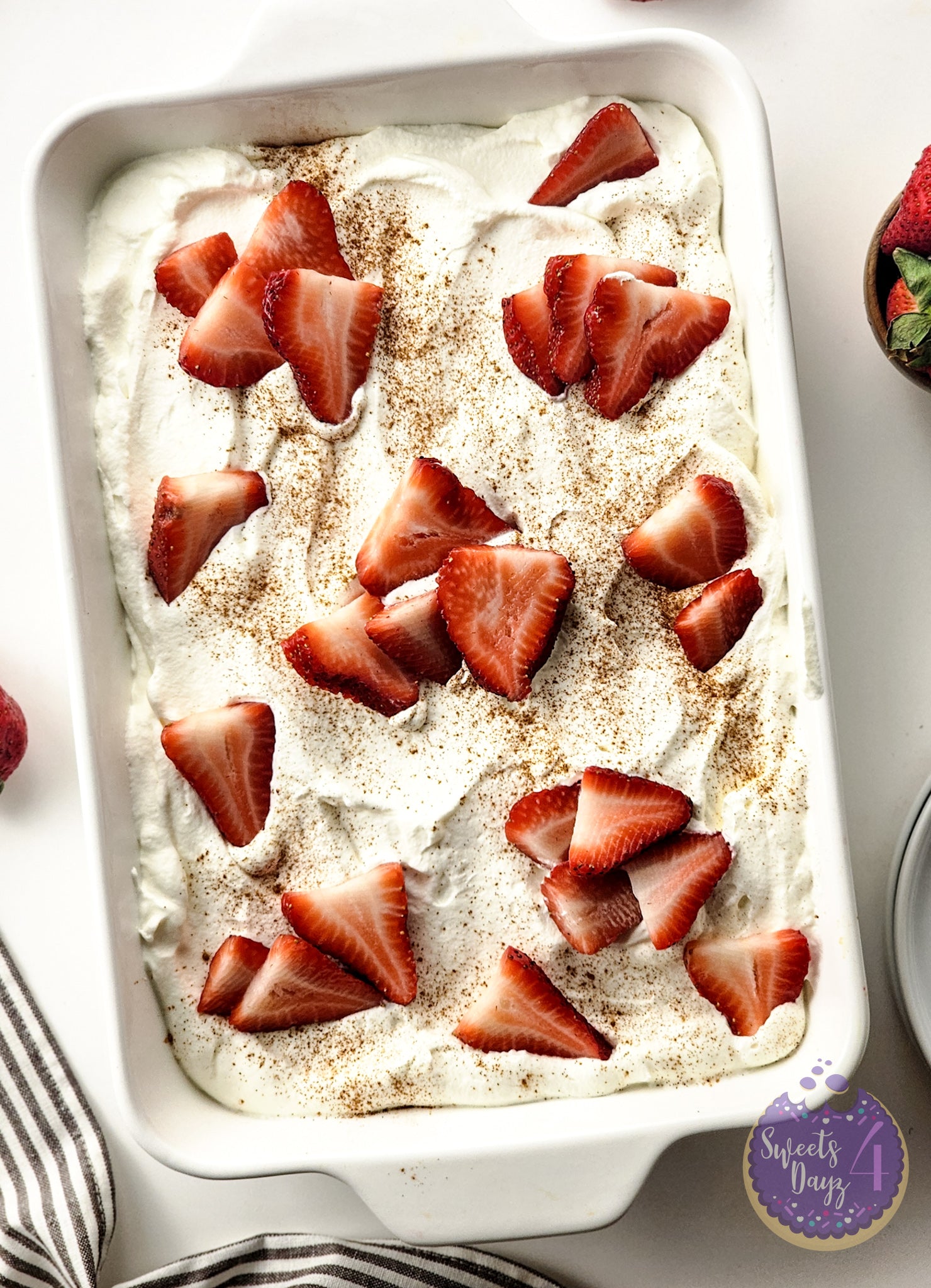 Tres Leches Cake on White