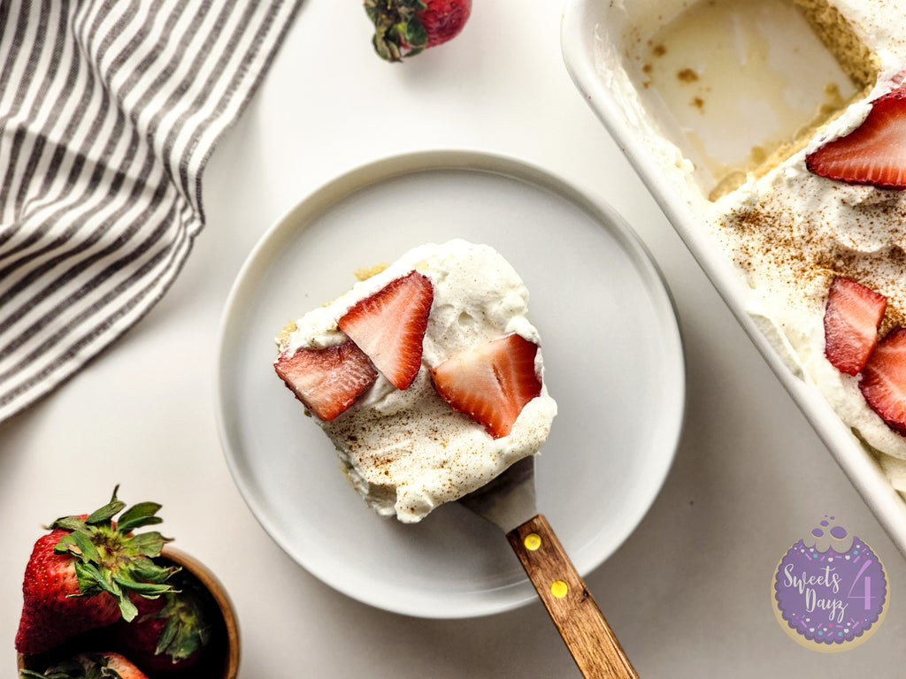 Tres Leches Cake on White