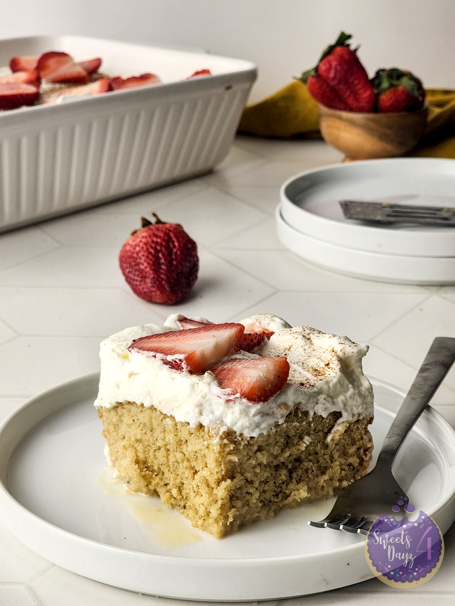 Tres Leches Cake on Rhombus