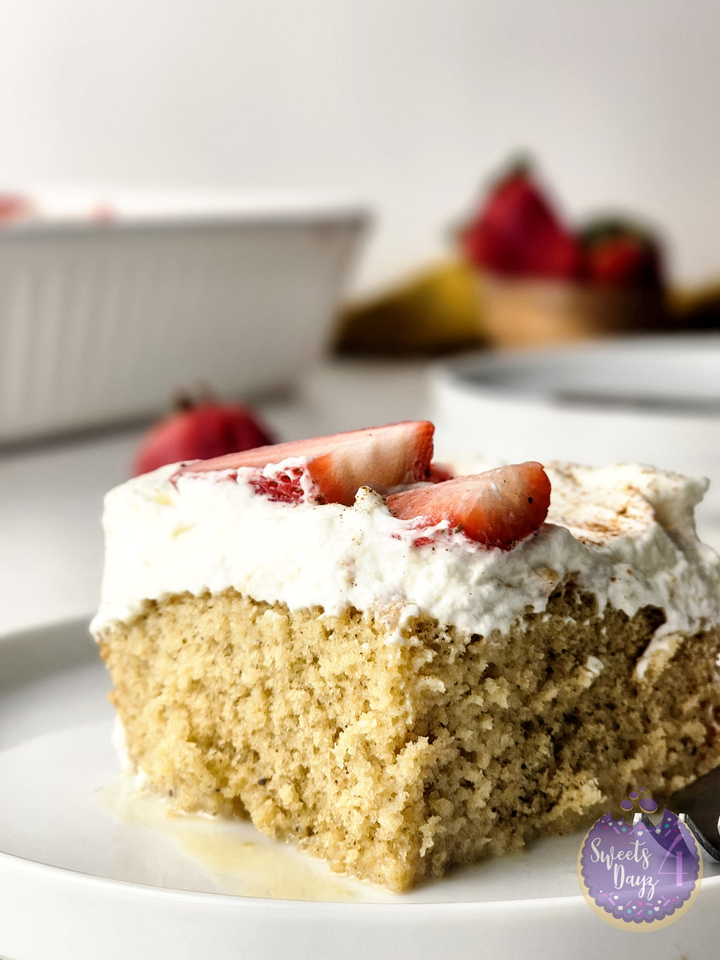 Tres Leches Cake on Rhombus