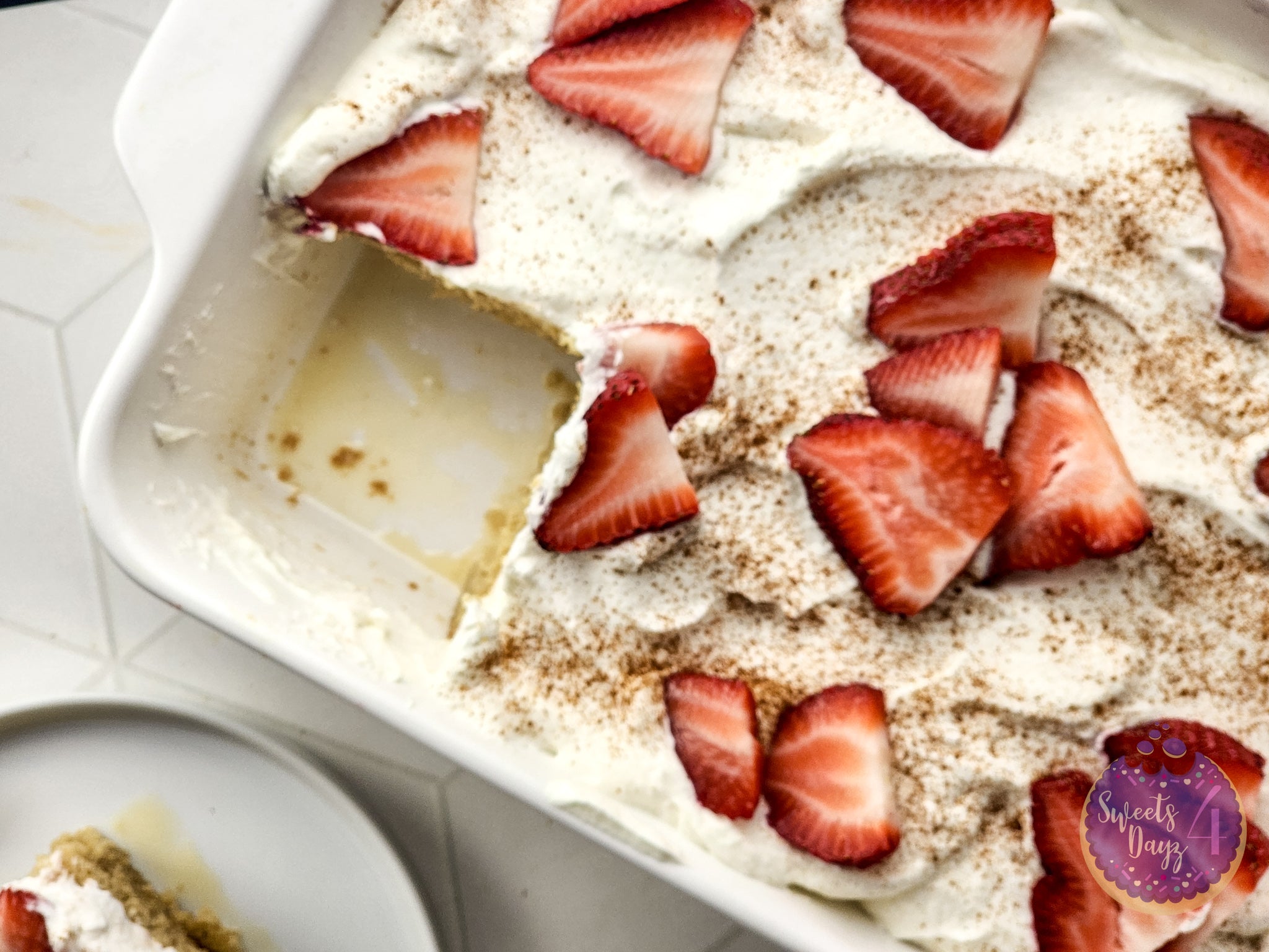 Tres Leches Cake on Rhombus