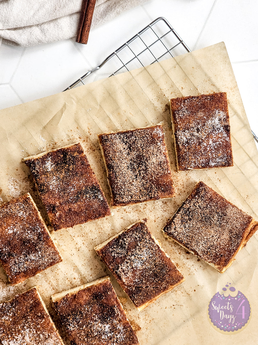 Churro Cheesecake Bars on Rhombus