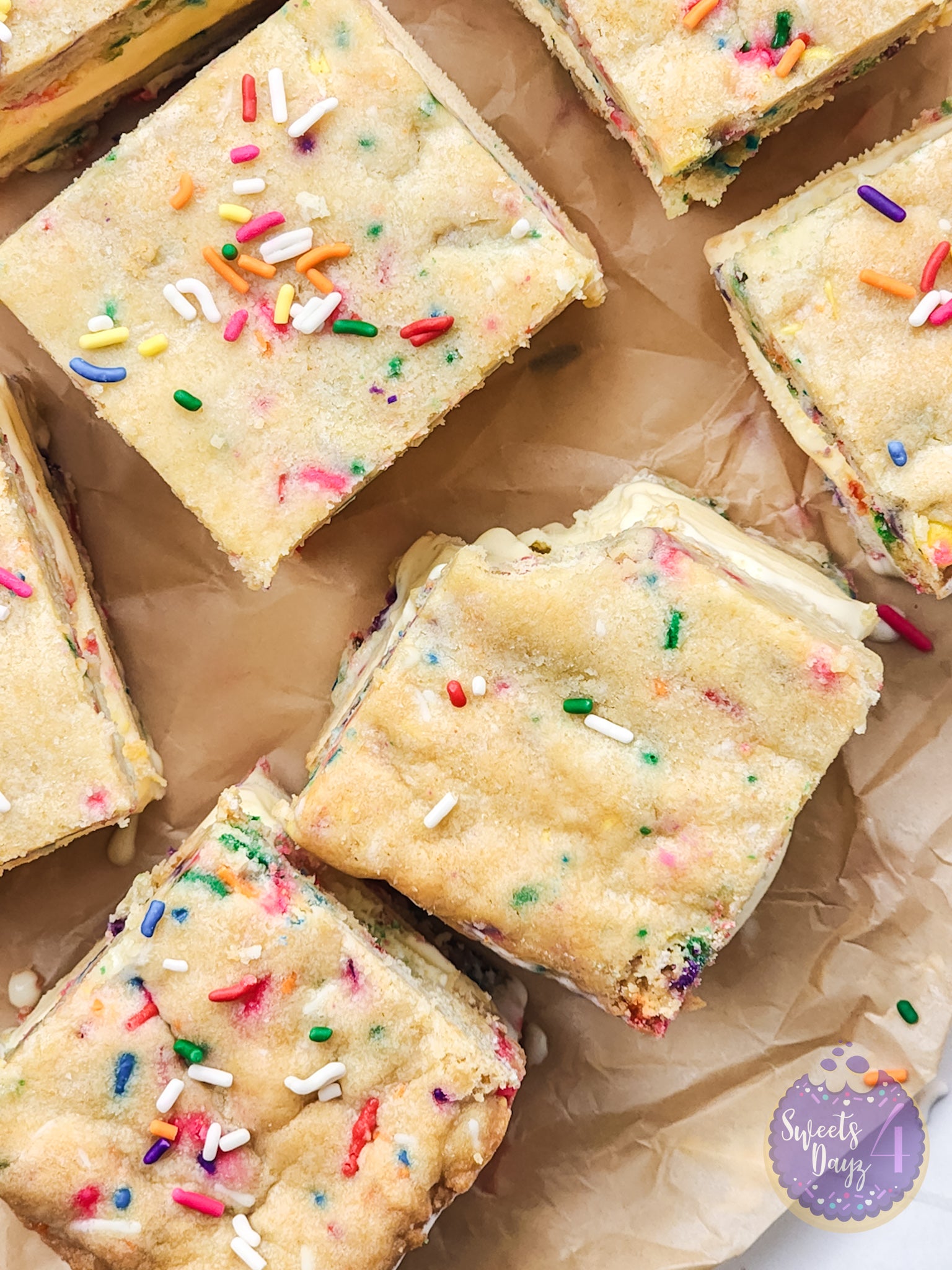 Funfetti Cookie Ice Cream Sandwiches on Rhombus