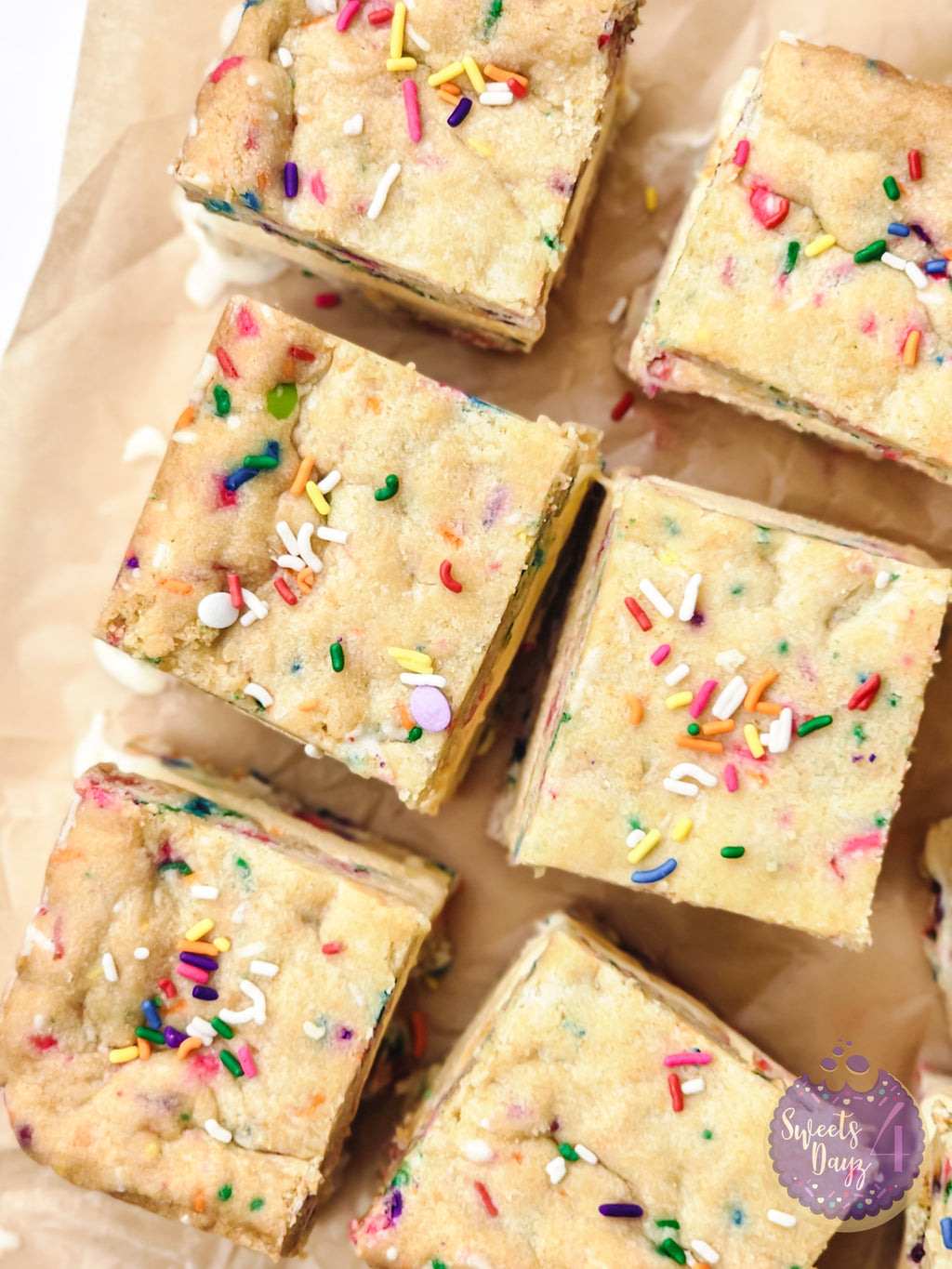 Funfetti Cookie Ice Cream Sandwiches on Rhombus