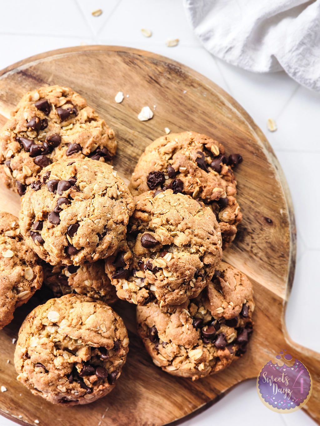Oatmeal Chocolate Chip Cookies on Rhombus