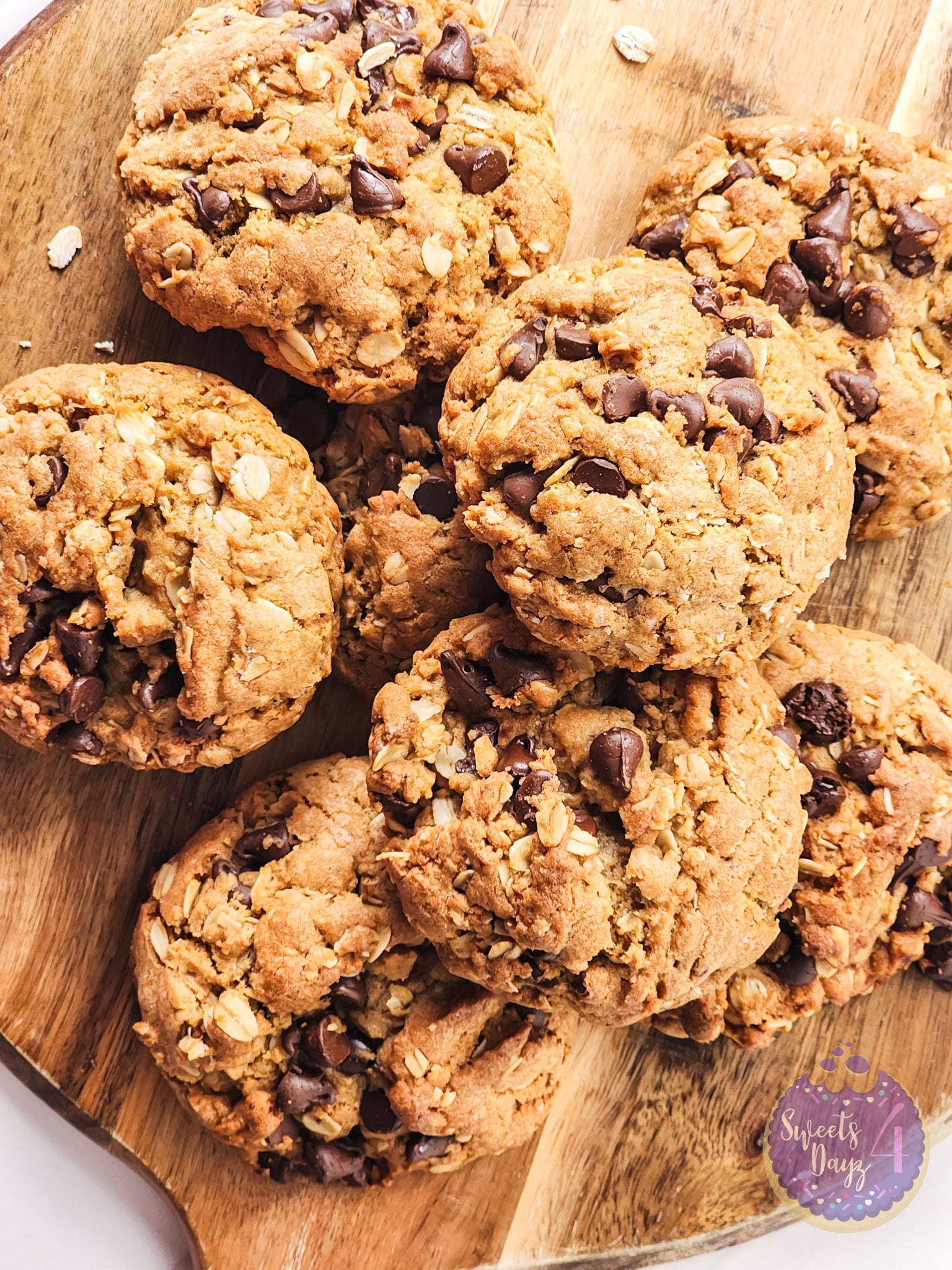 Oatmeal Chocolate Chip Cookies on Rhombus