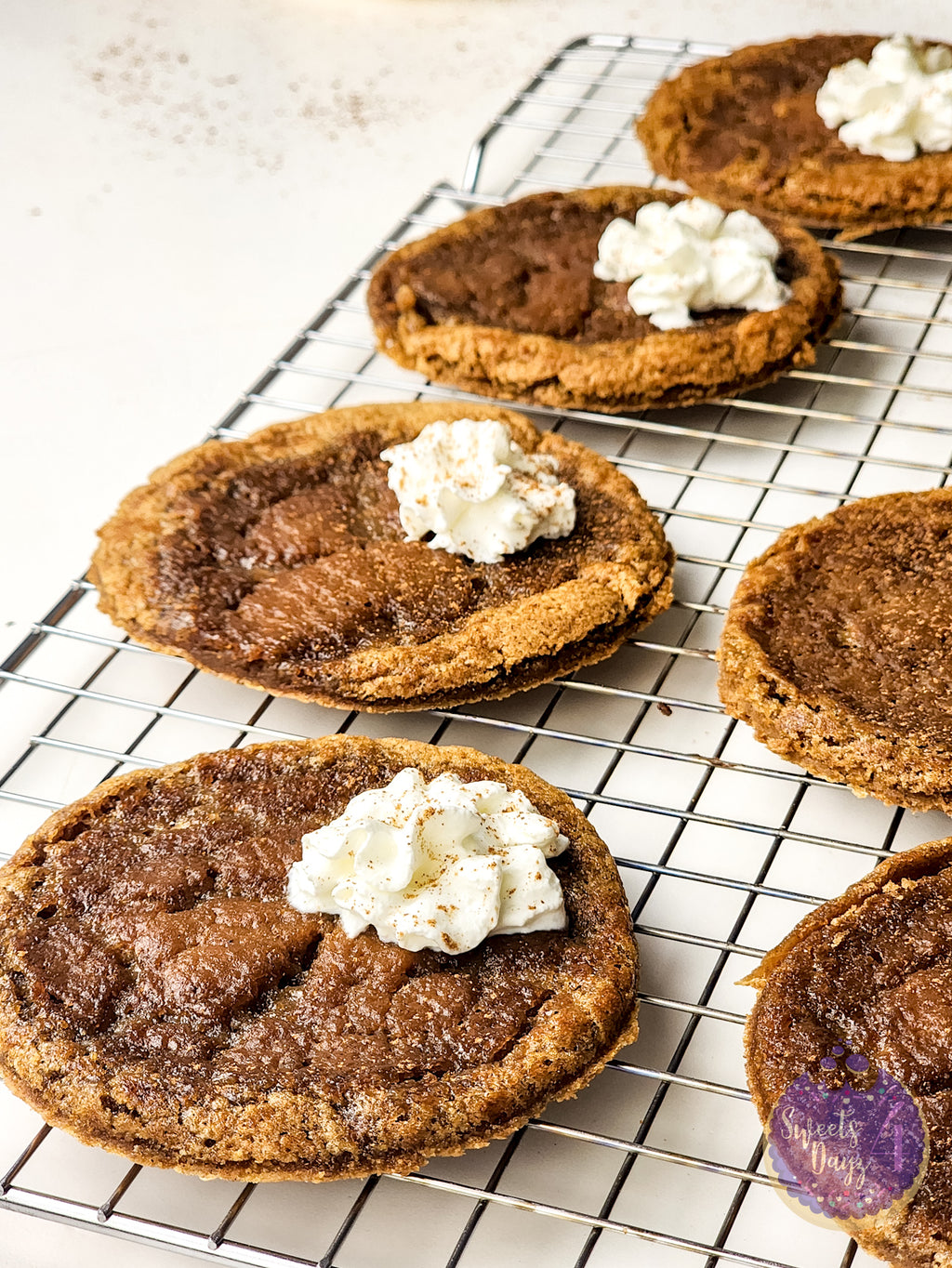 Pumpkin Pie Cookies on White