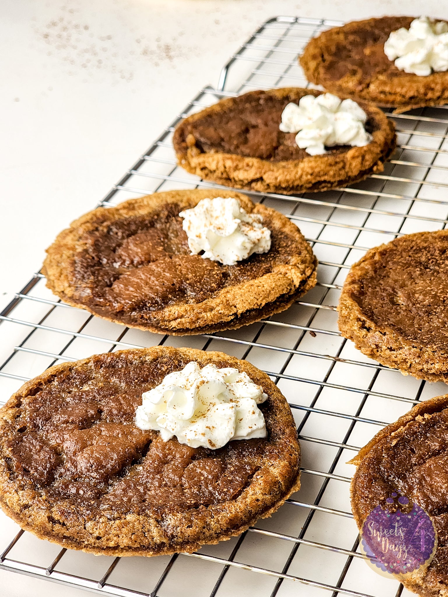 Pumpkin Pie Cookies on White