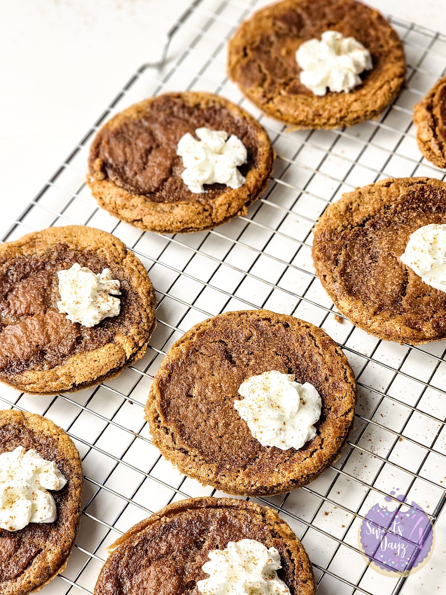 Pumpkin Pie Cookies on White
