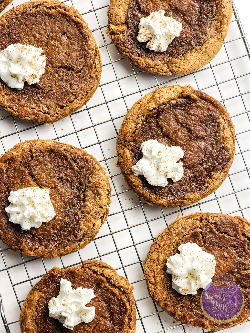 Pumpkin Pie Cookies on White