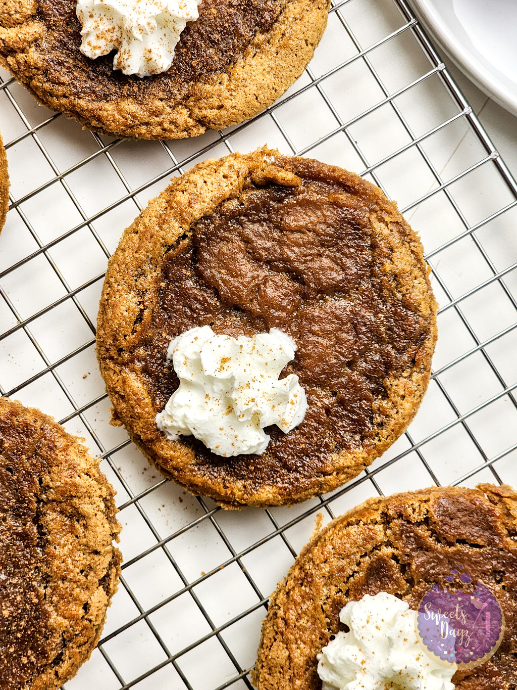 Pumpkin Pie Cookies on White