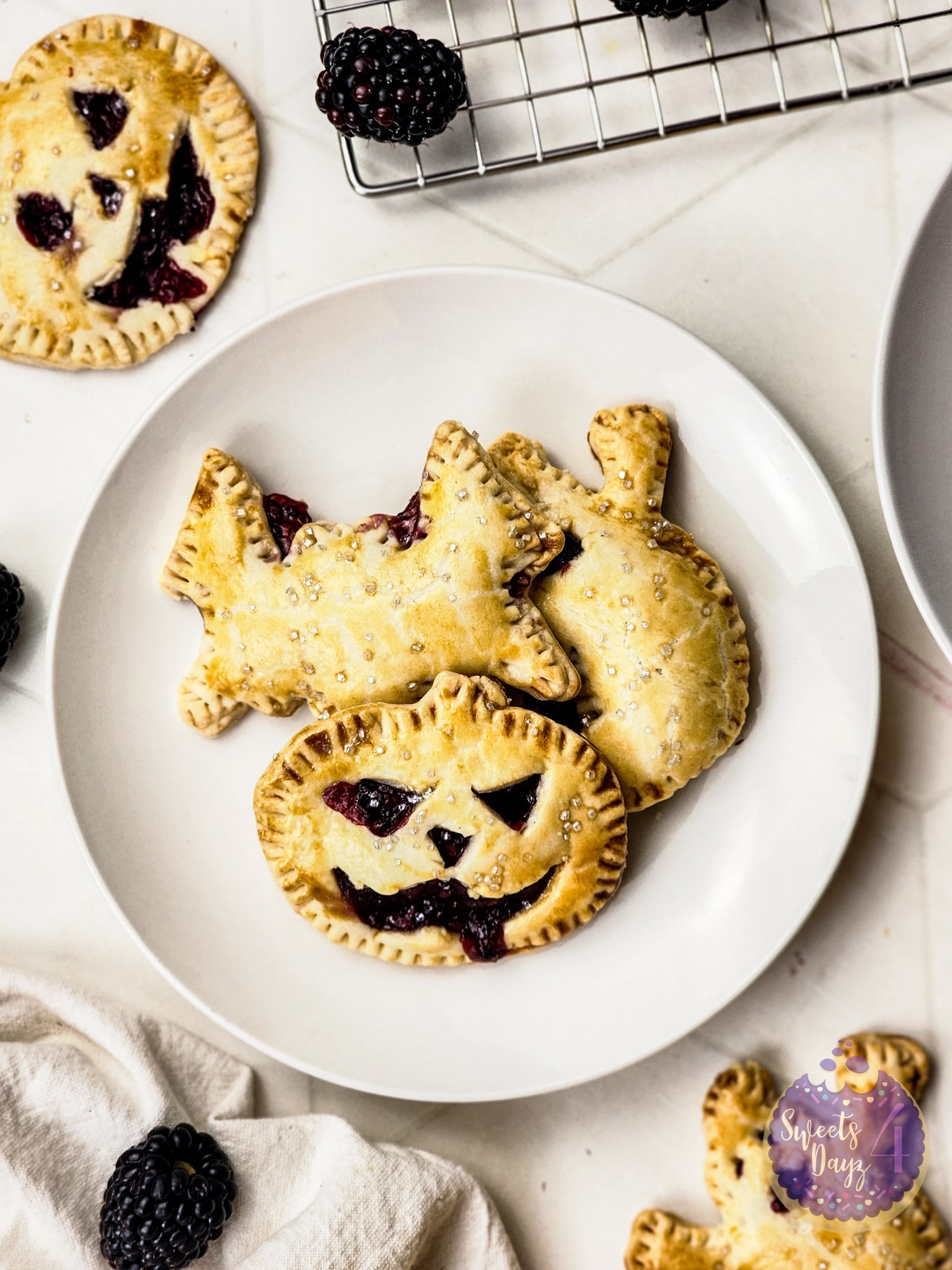 Spooky Fruit Hand Pies on Rhombus
