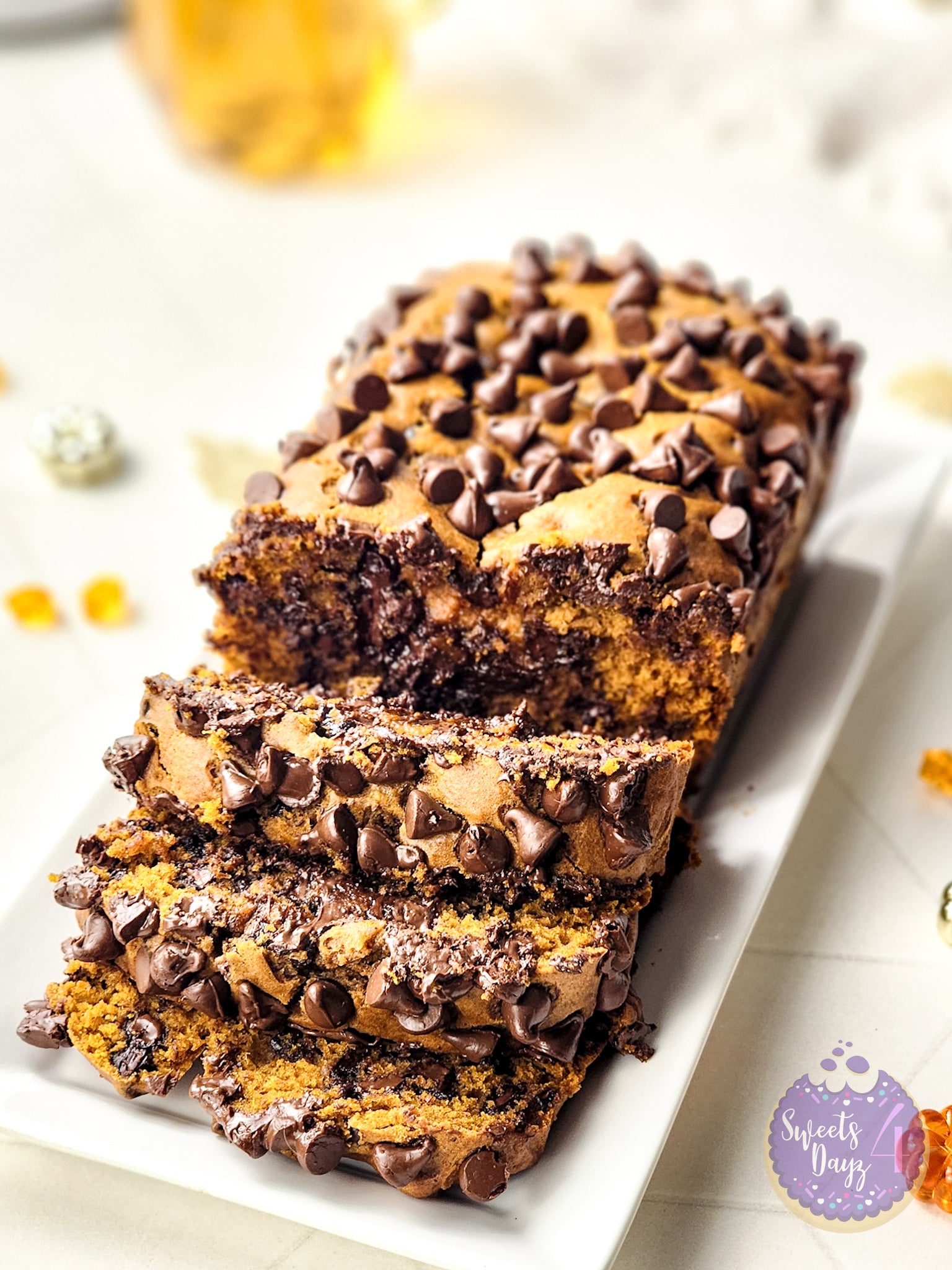 Pumpkin Loaf Bread on Rhombus