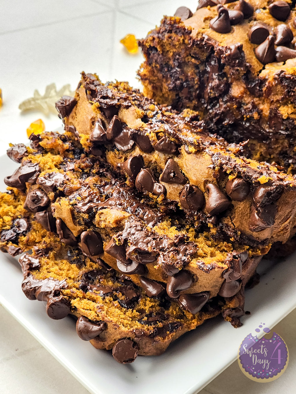 Pumpkin Loaf Bread on Rhombus