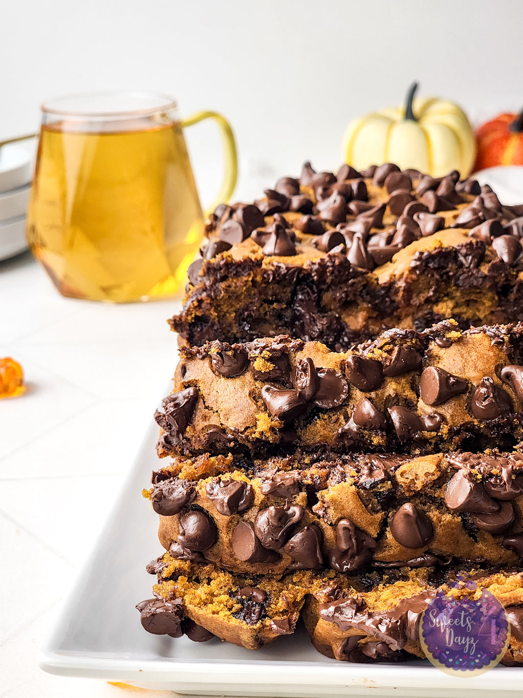 Pumpkin Loaf Bread on Rhombus