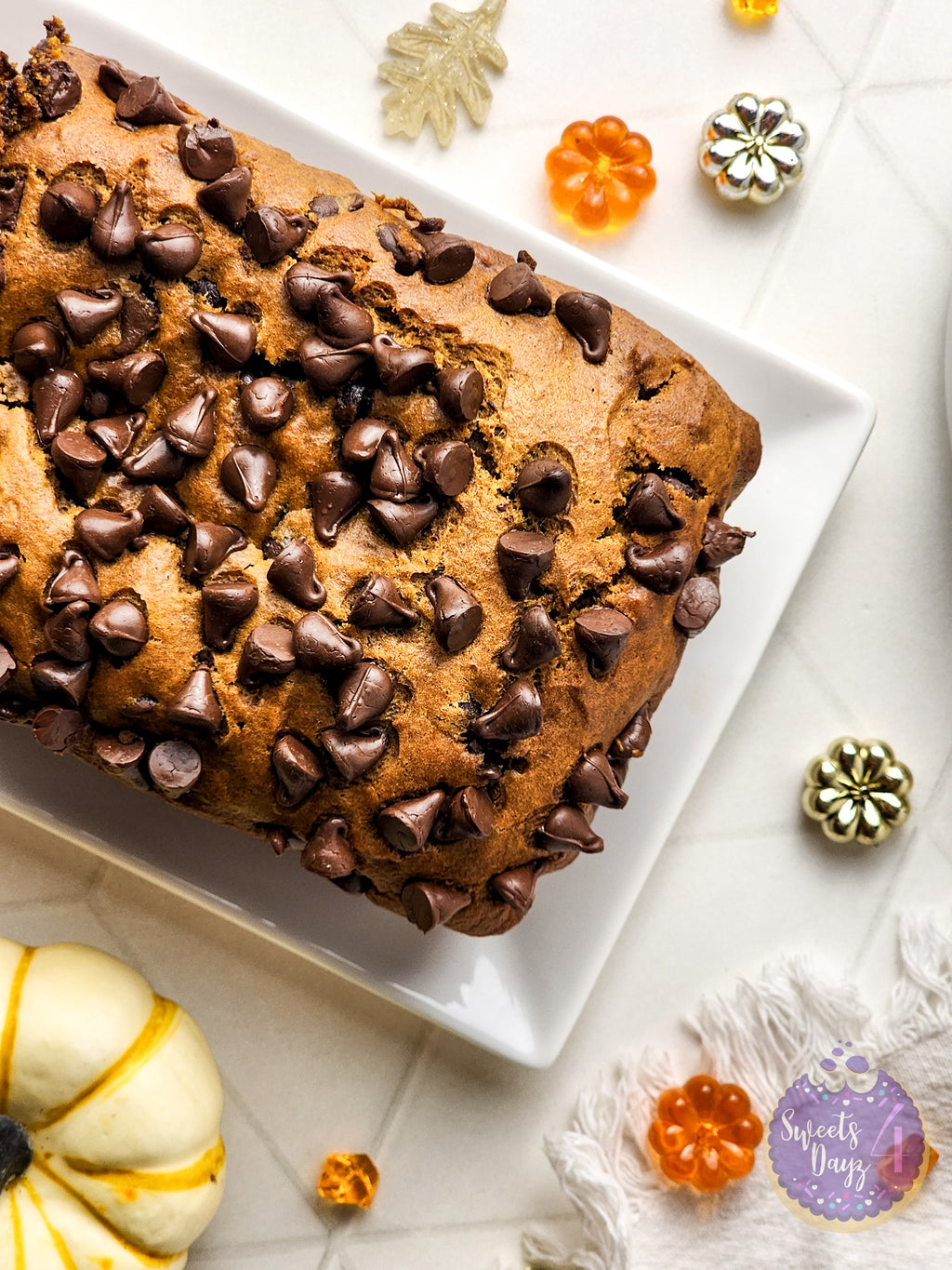 Pumpkin Loaf Bread on Rhombus