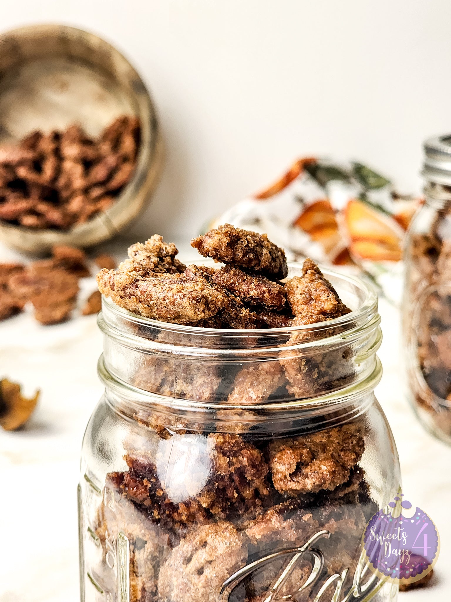 Candied Pecans on Rhombus