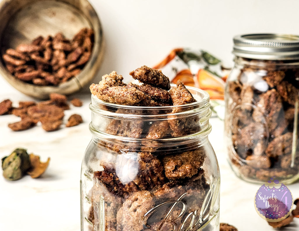 Candied Pecans on Rhombus