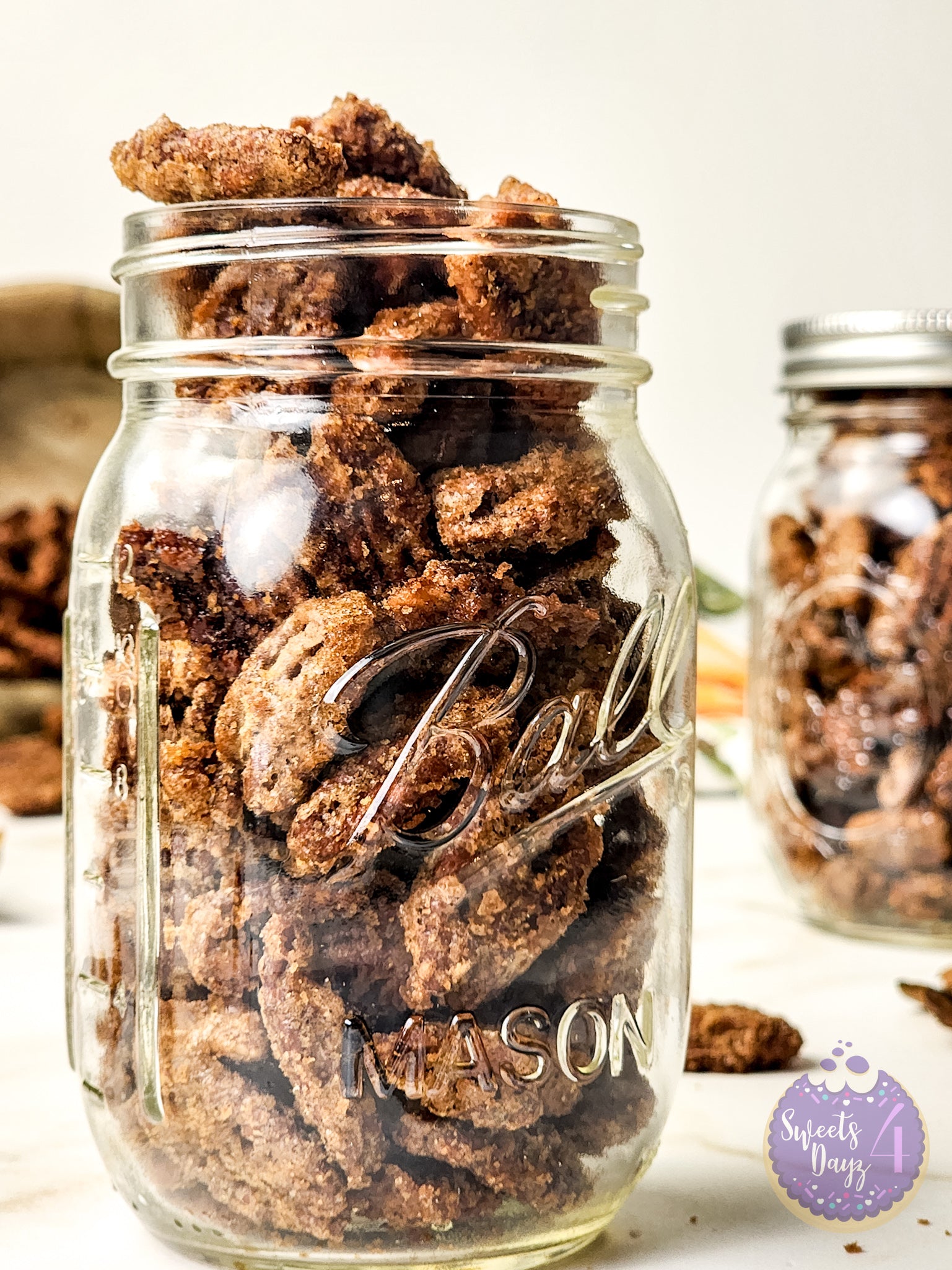Candied Pecans on Rhombus
