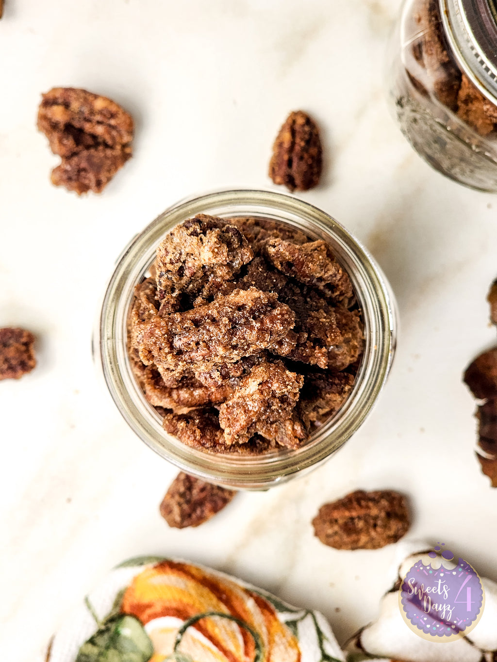 Candied Pecans on Rhombus