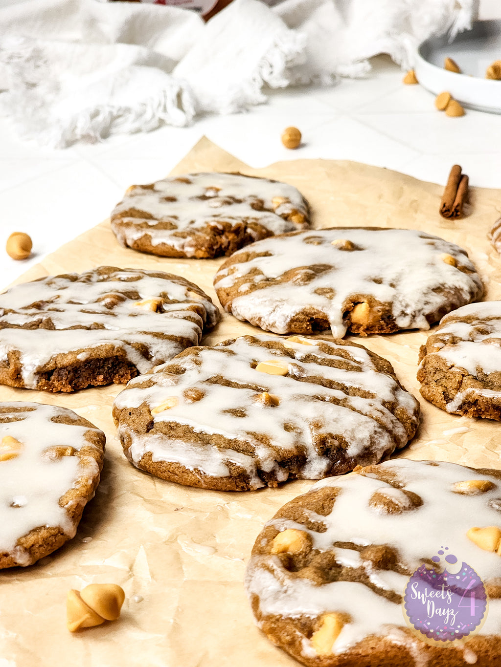 Ginger Maple Glazed Cookies on Rhombus