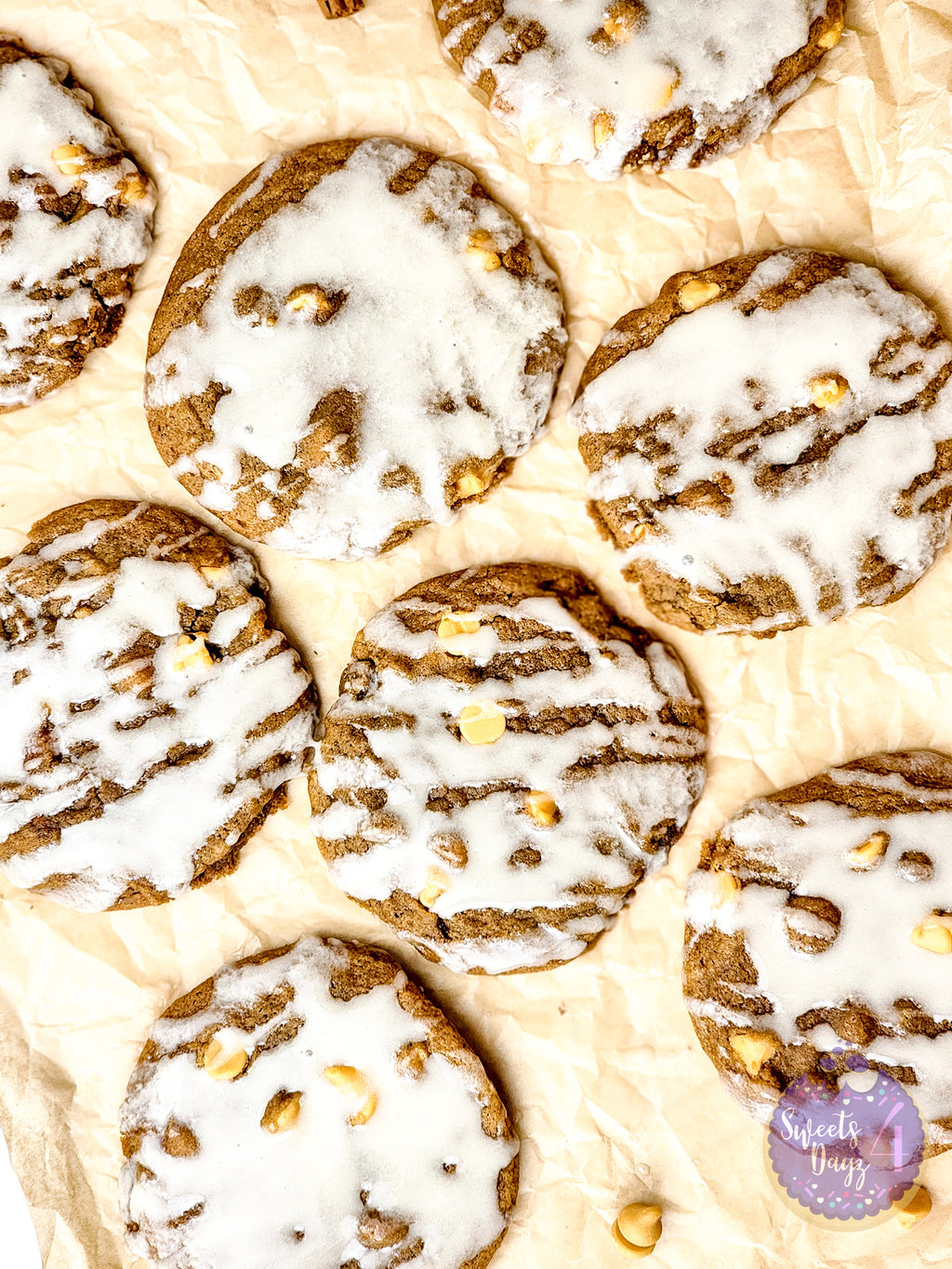 Ginger Maple Glazed Cookies on Rhombus