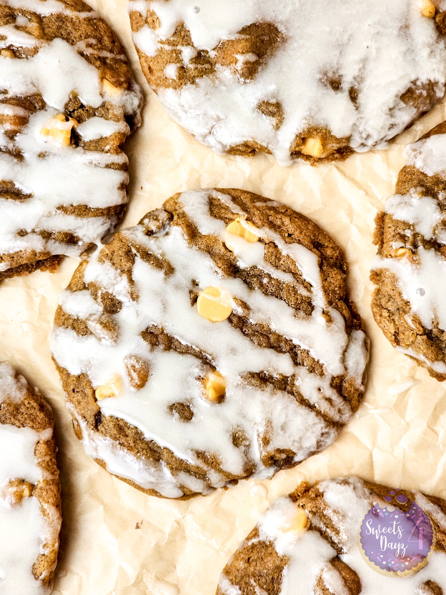 Ginger Maple Glazed Cookies on Rhombus