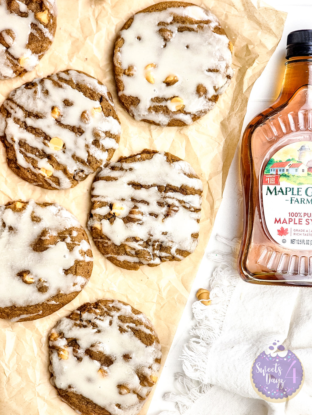 Ginger Maple Glazed Cookies on Rhombus