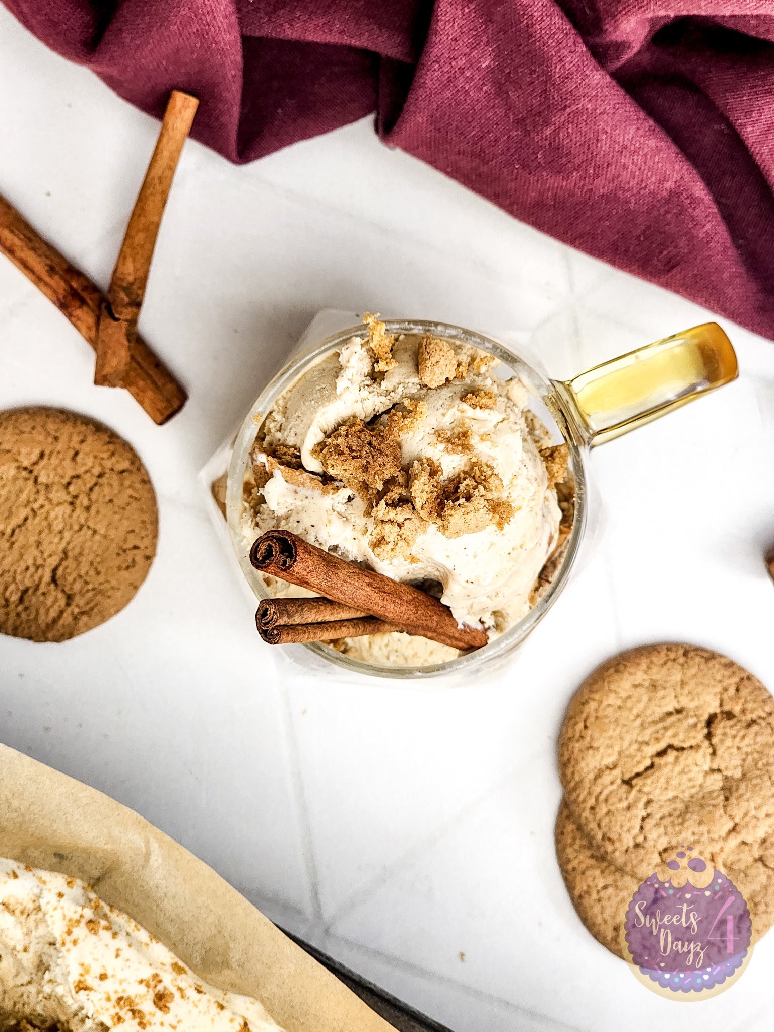 Gingerbread Ice Cream on Rhombus