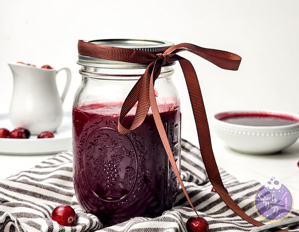 Homemade Cranberry Sauce on Rhombus
