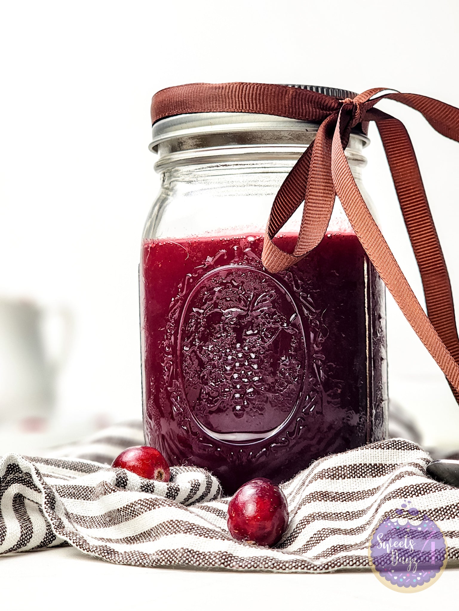 Homemade Cranberry Sauce on Rhombus