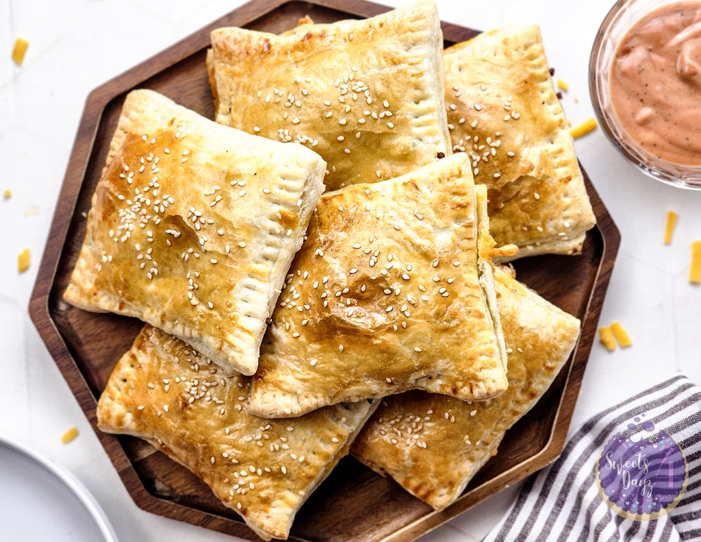 Cheeseburger Hand Pies on Rhombus