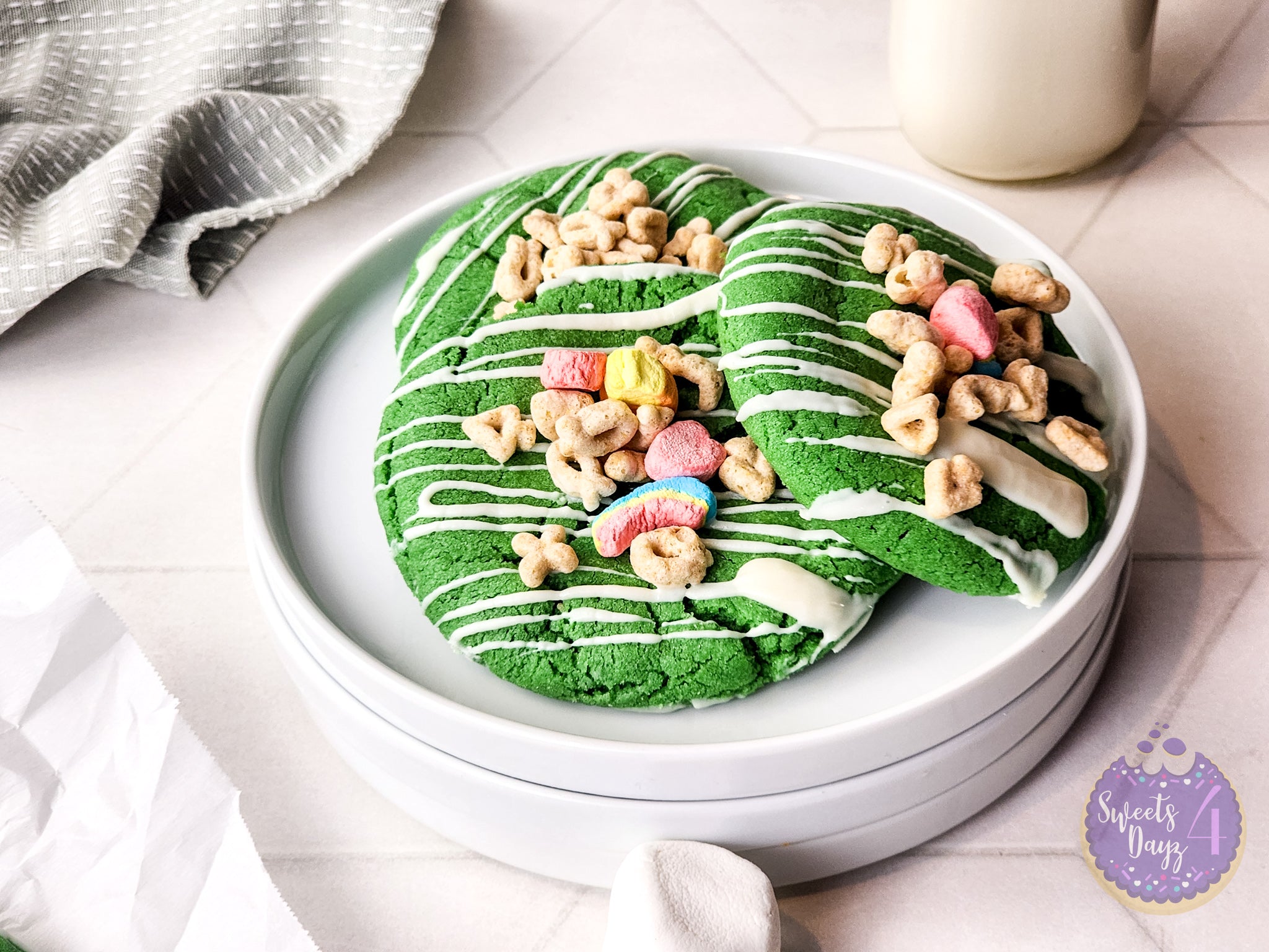 Lucky Charm St. Patty's Cookies on Rhombus