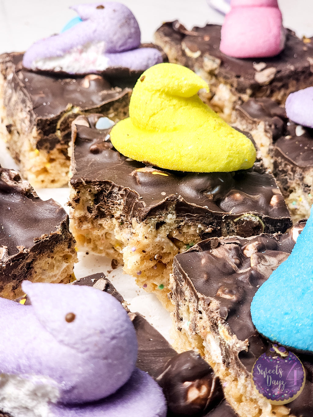 Easter Chocolate Rice Krispy Treats on Rhombus