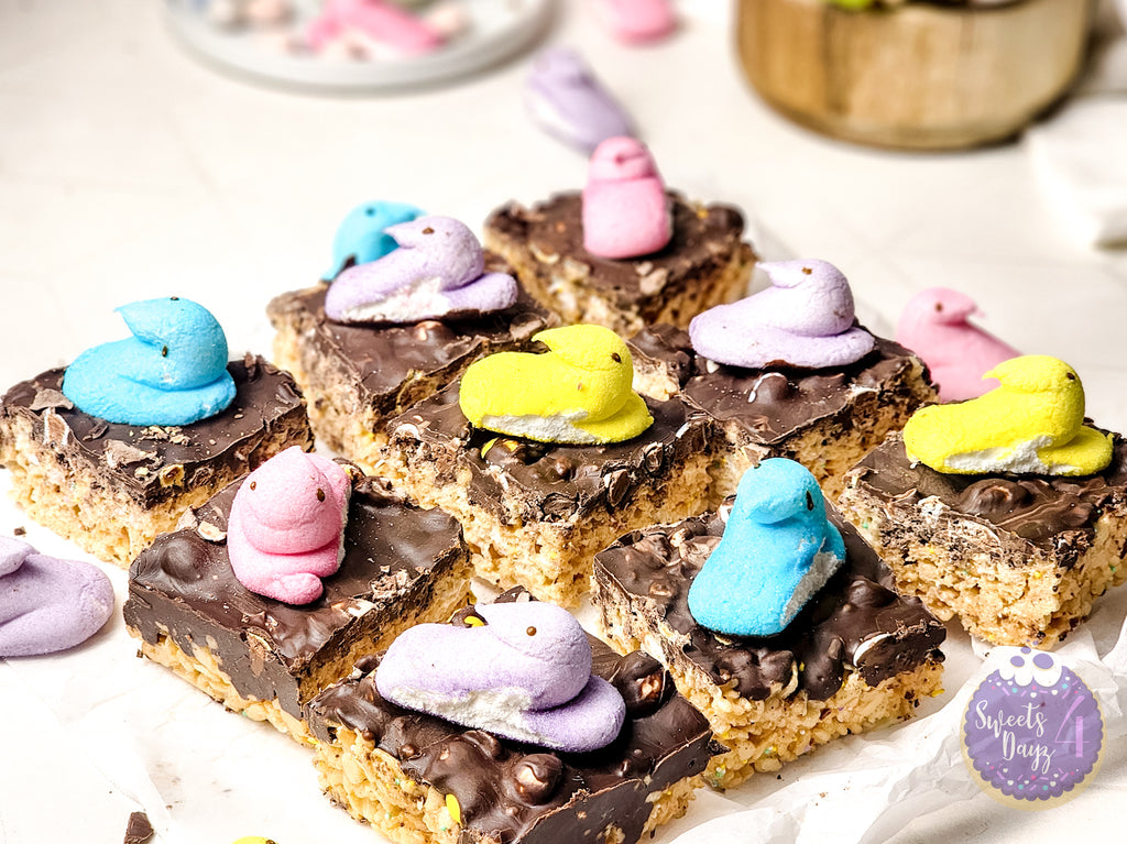 Easter Chocolate Rice Krispy Treats on Rhombus