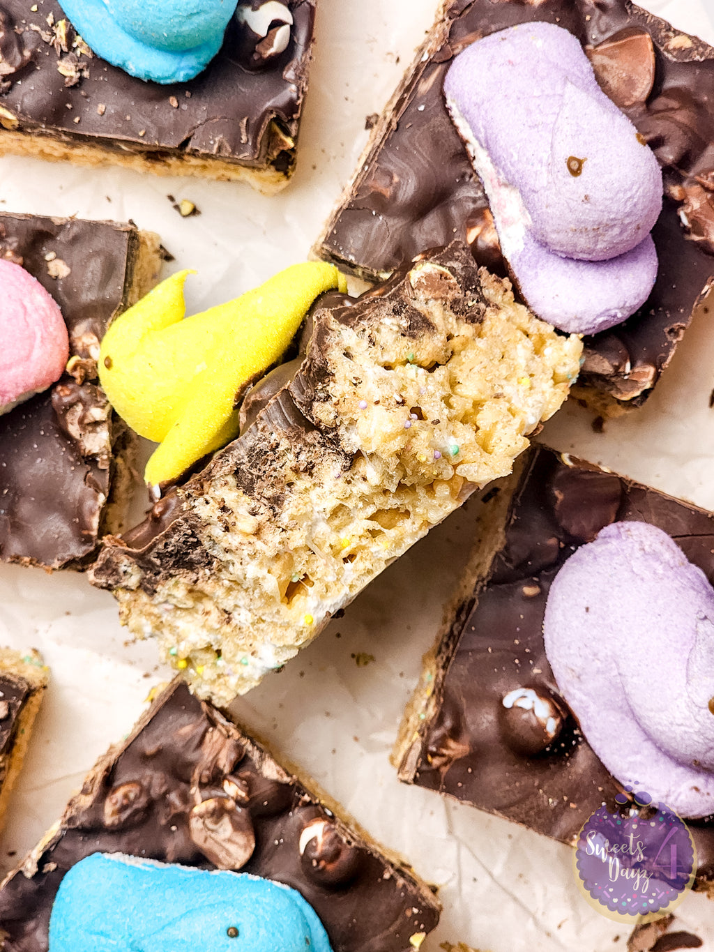 Easter Chocolate Rice Krispy Treats on Rhombus