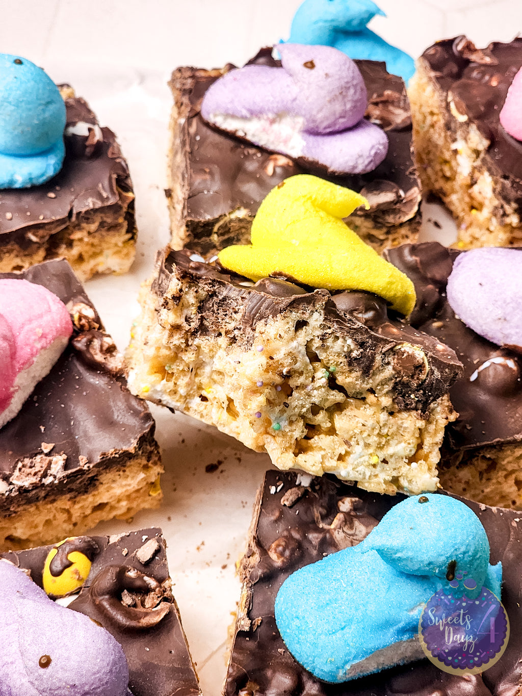Easter Chocolate Rice Krispy Treats on Rhombus