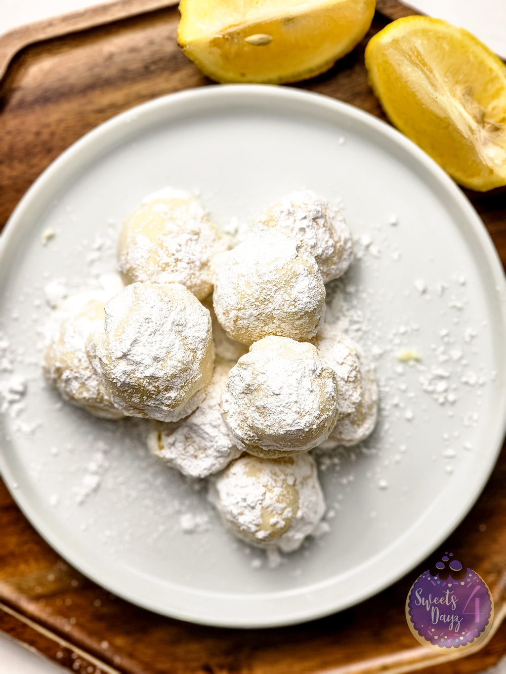 Lemon Bar Truffles on Rhombus