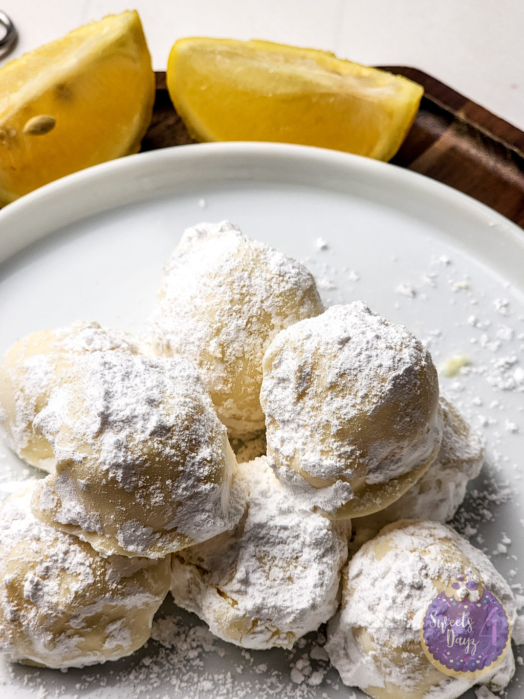 Lemon Bar Truffles on Rhombus