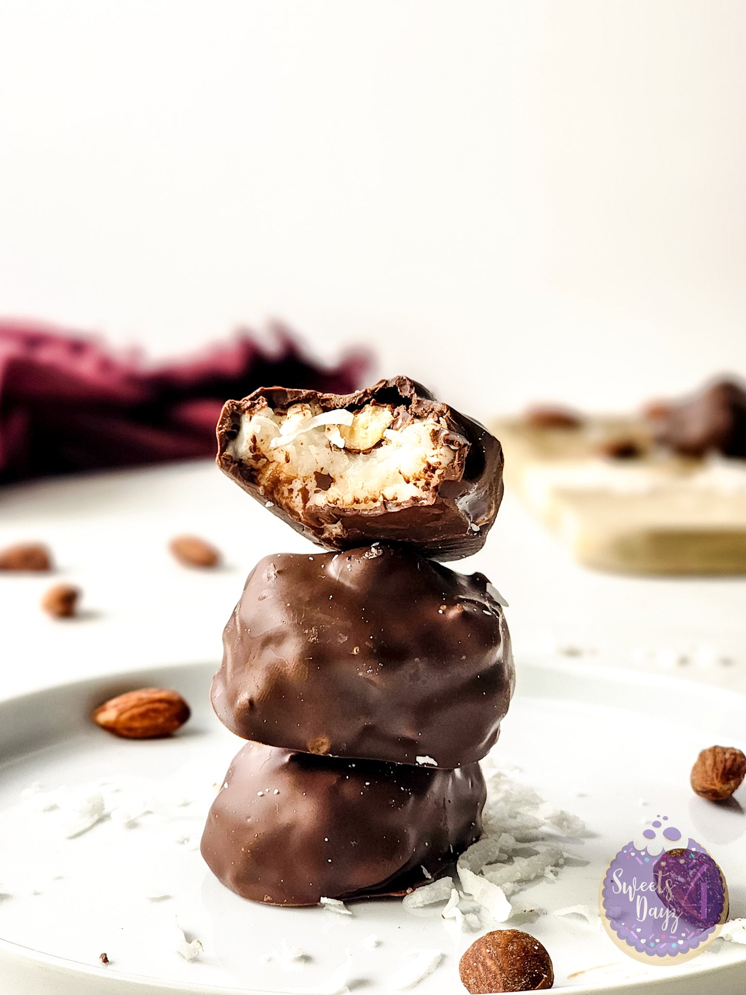 Homemade Almond Joy Bites on Rhombus