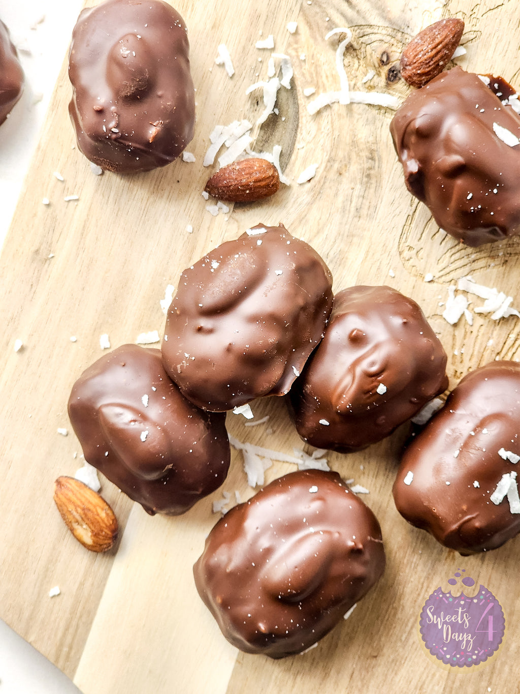 Homemade Almond Joy Bites on Rhombus