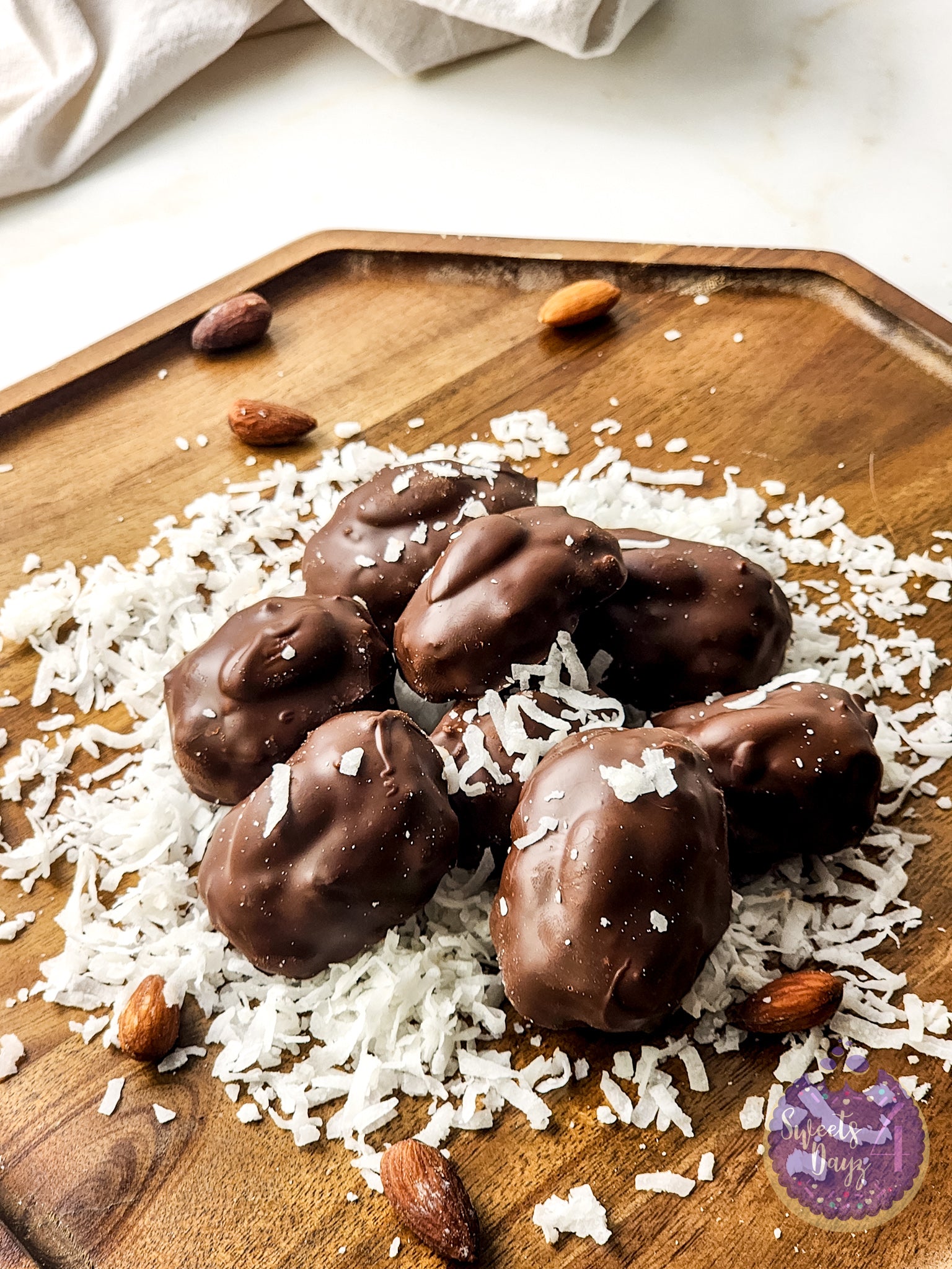 Homemade Almond Joy Bites on Rhombus