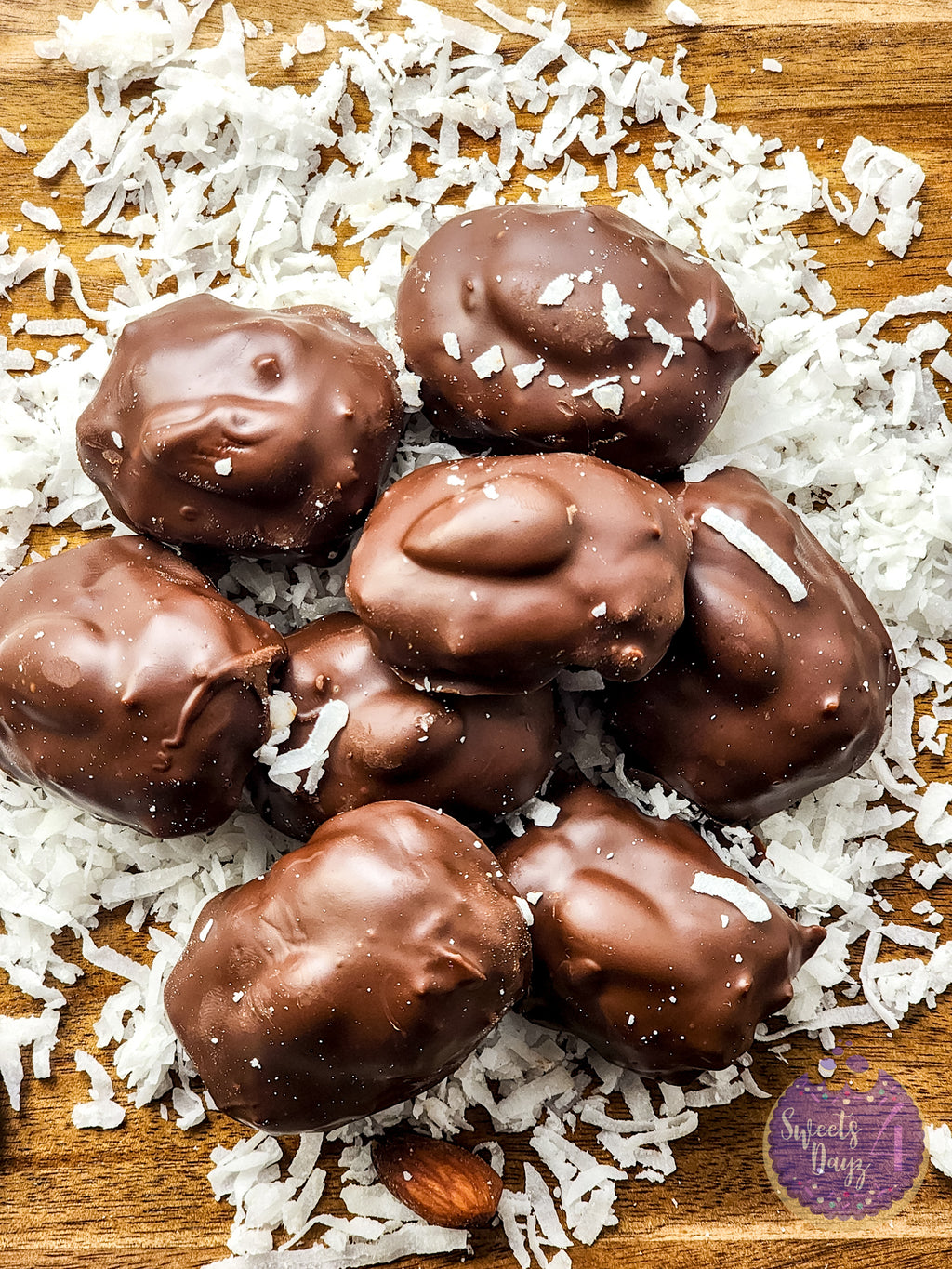 Homemade Almond Joy Bites on Rhombus