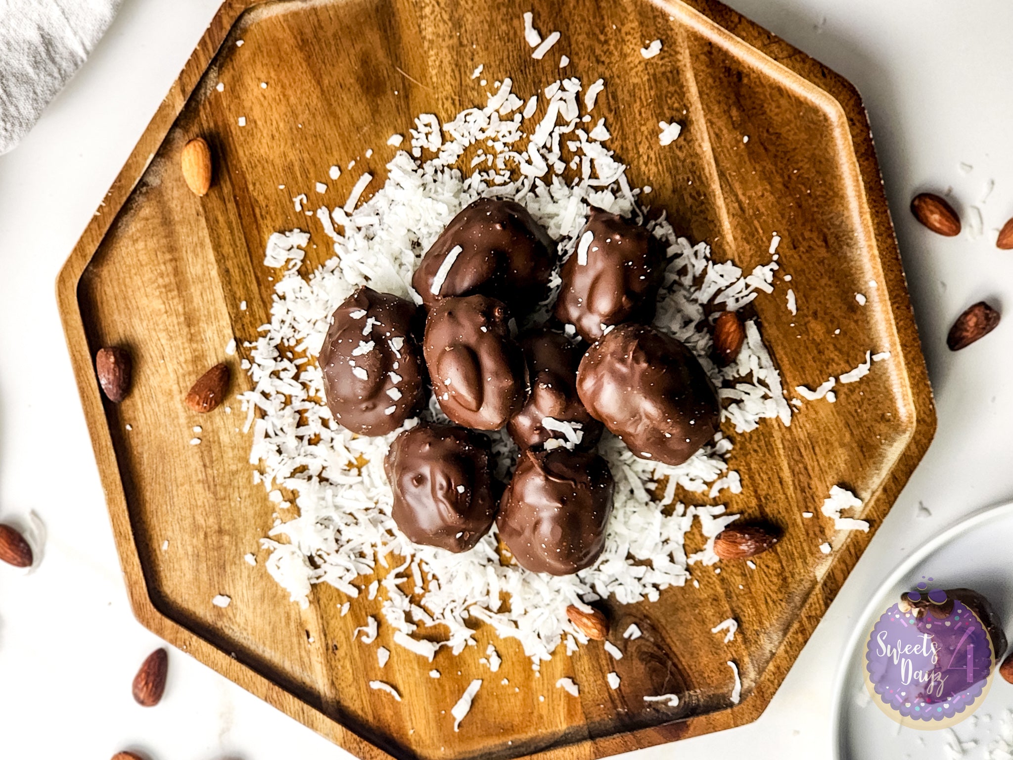 Homemade Almond Joy Bites on Rhombus