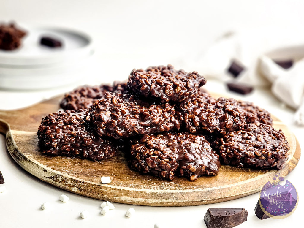 Homemade Star Crunch Cookies on White