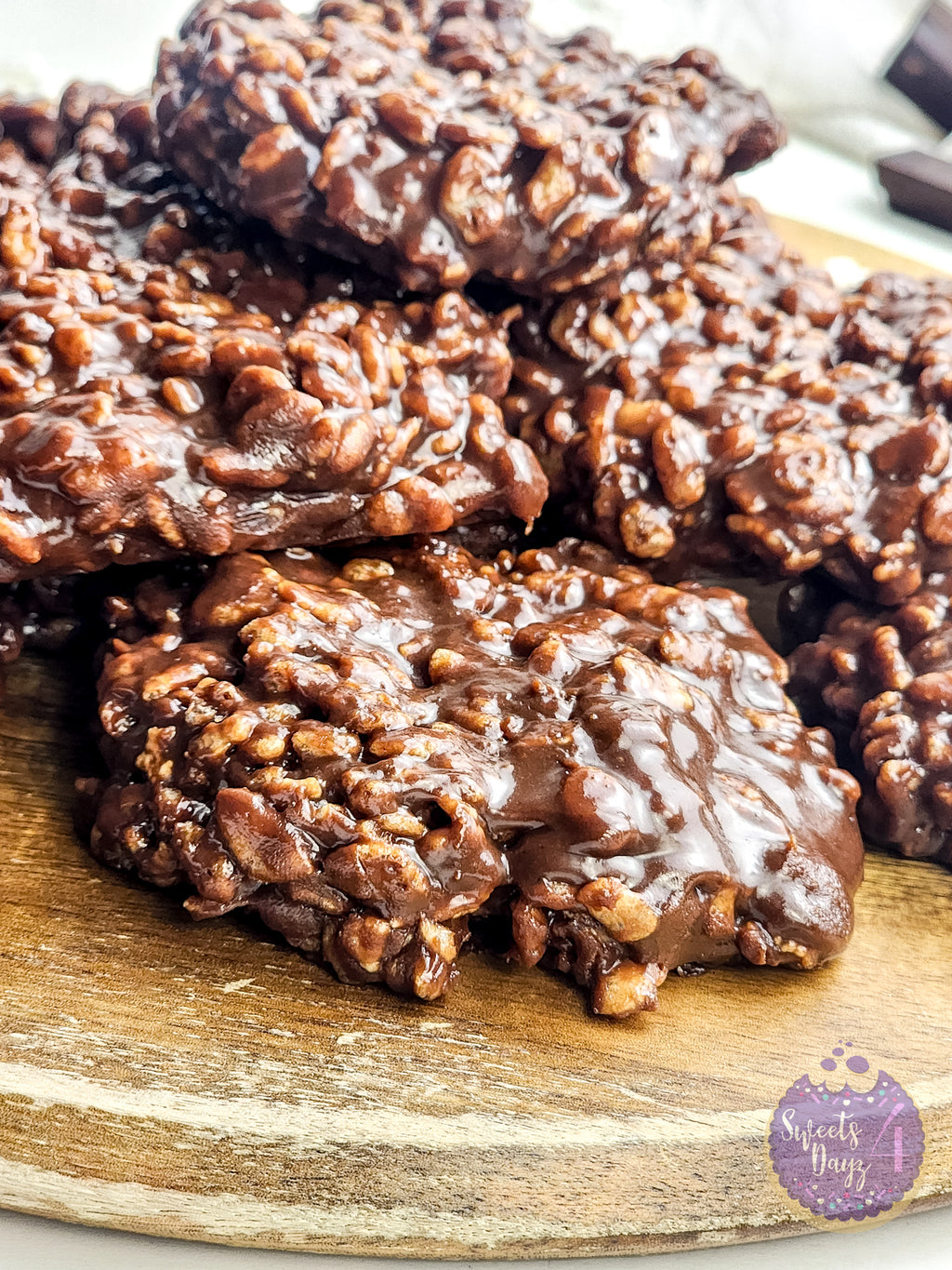 Homemade Star Crunch Cookies on White