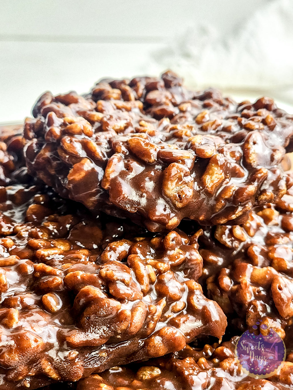 Homemade Star Crunch Cookies on White