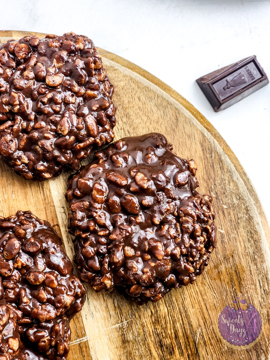 Homemade Star Crunch Cookies on White