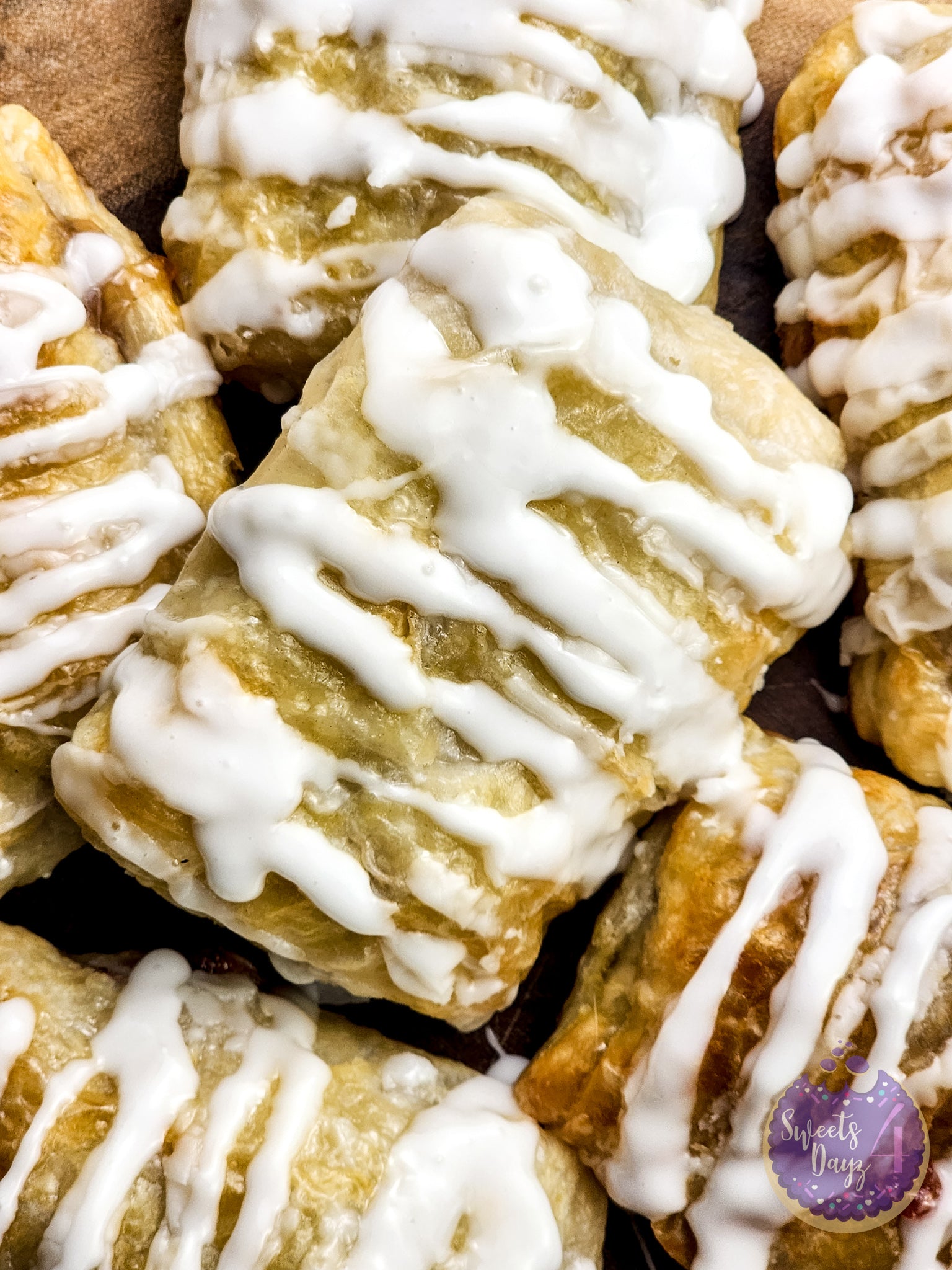 Homemade Toaster Strudels on White
